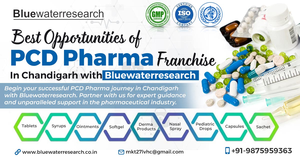 Grab the chance to work with the well-developed pcd pharma franchise in Chandigarh | Blue Water Research